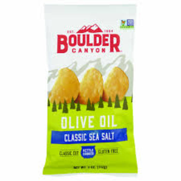 Boulder Canyon Natürliche Kettle Chips mit Olivenöl, 5 Oz – Packung mit 1