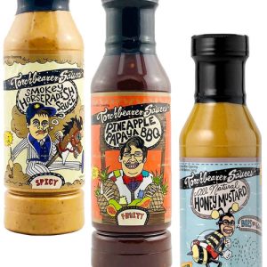 Torchbearer Fruity Tangy würzige Grillsoßen Geschenkpackung, 3/ . – 12oz