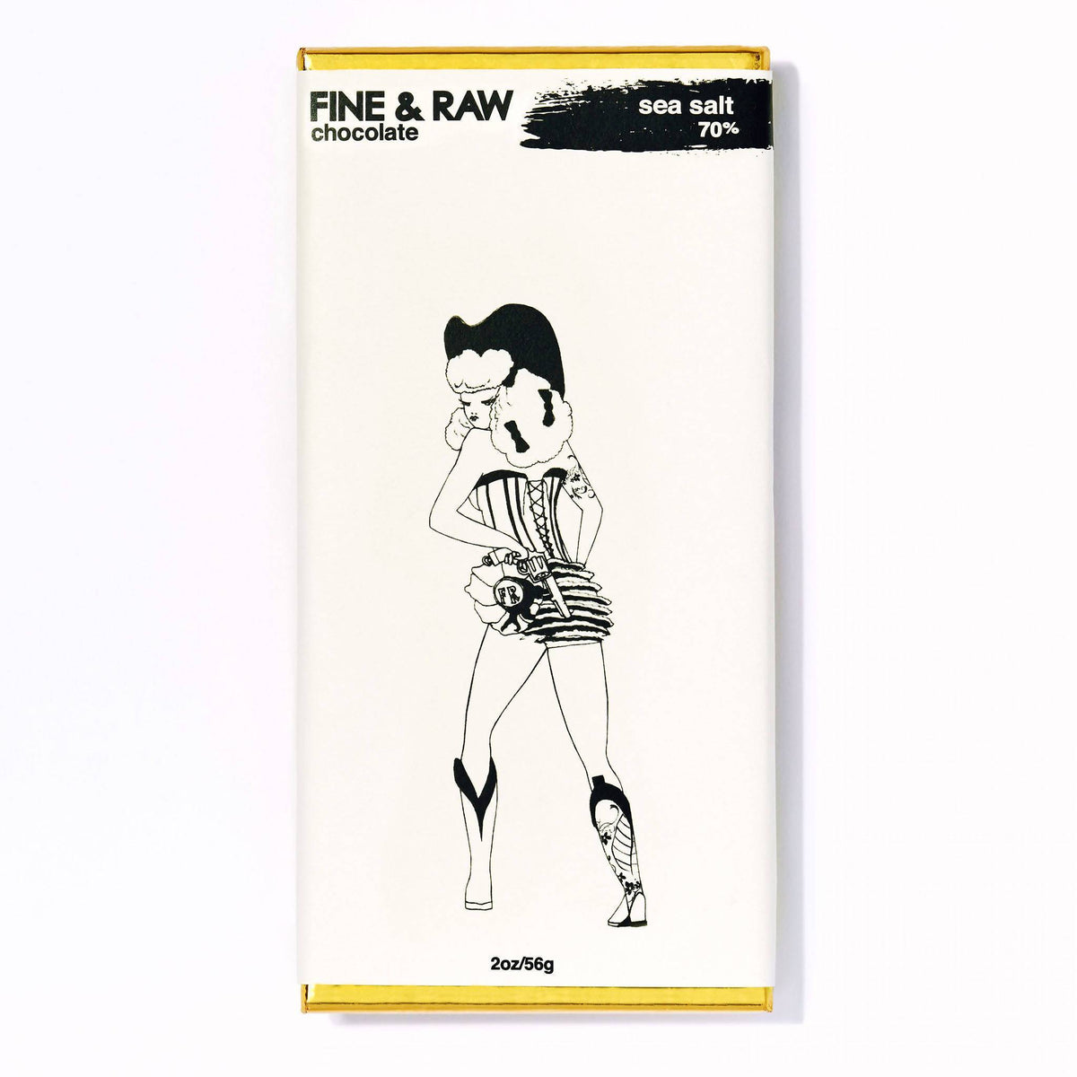 Feine und rohe dunkle Schokolade mit Meersalz (70% Kakao / Kakao), Bio - 10 Bars x 2oz Fall