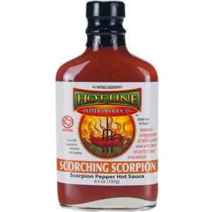 hot line Pfeffer Produkte Skorpion Pfeffer scharfe Sauce