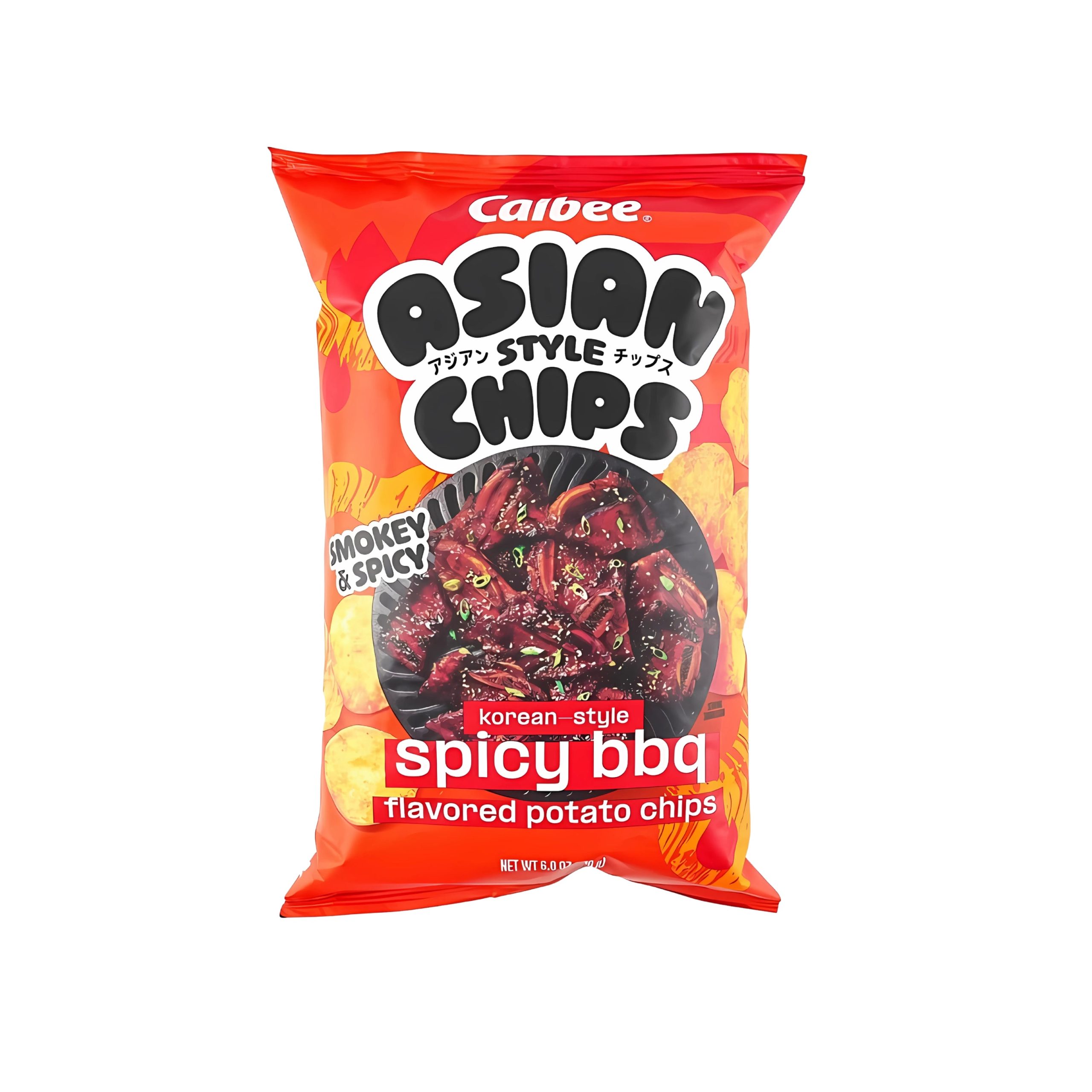 Calbee Asiatische Chips Koreanisch Würziges BBQ (6oz) (Japan)