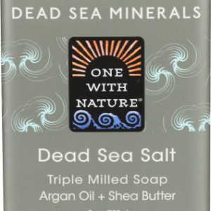 ONE WITH NATURE SOAP BAR DEAD SEA Salz 7 Unzen – Packung mit 1 Stück