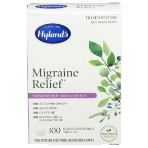 Hyland – Migräne Schmerzlinderung tb 100 tb – Packung mit 1