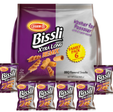 Osem Passah Bissli Remix aromatisierte Snacks, Familienpaket, (Gebrokts) 6 Stück