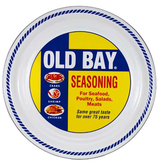 Old Bay Emaille Serviertablett