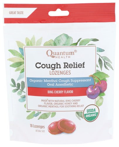 Husten Relief Lutschtabletten, organisch, Quantum Gesundheit