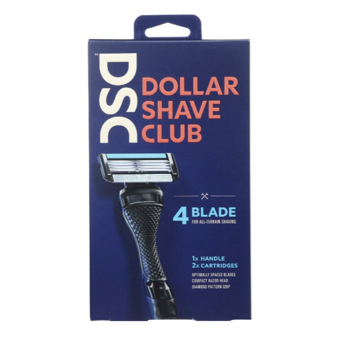 Dollar Shave Club – Rasiermesser Starter, 1 Kit (4er Packung)