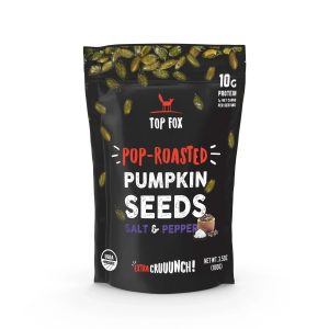 Top Fox Seeds Kürbis Gerösteter Salzpfeffer 3,5 Oz – Packung mit 6