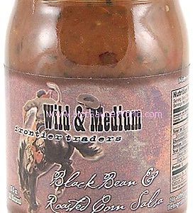 Wild and Medium Schwarzbohne und geröstete Maissalsa, . – 12oz