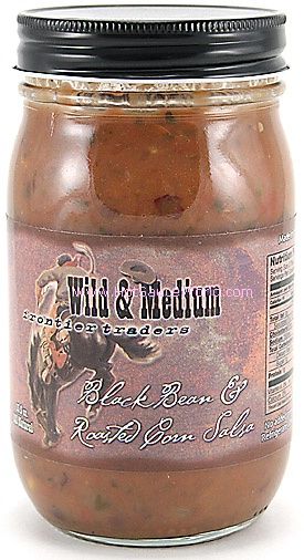 Wilde und mittlere schwarze Bohnen und geröstete Mais-Salsa, 12oz
