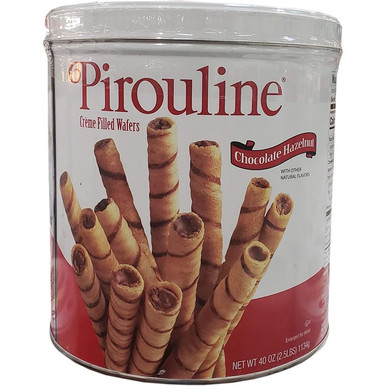 Pirouline Creme gefüllte Waffeln Schokolade Haselnuss, 40 oz