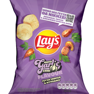 Lays gerösteter Knoblauch und Kräuter