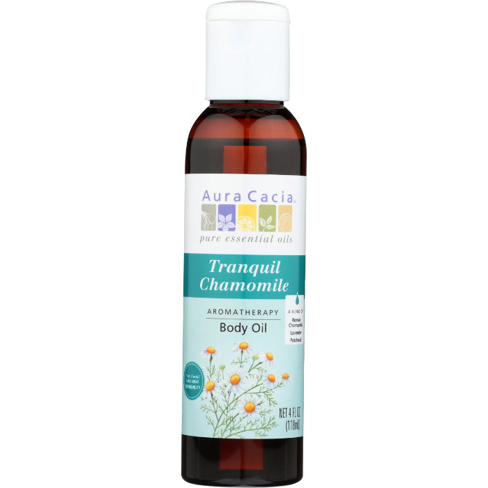 Aura Cacia Körperöl Beruhigende Kamille, 4 oz (Packung mit 3)