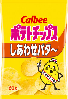 Calbee “Kartoffelchips, milder Buttergeschmack”, 60g, saisonal begrenzt