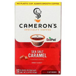 Camerons Kaffee – Meersalz Karamell gemahlen Kaffee, 4,33 Unzen Packung mit 6