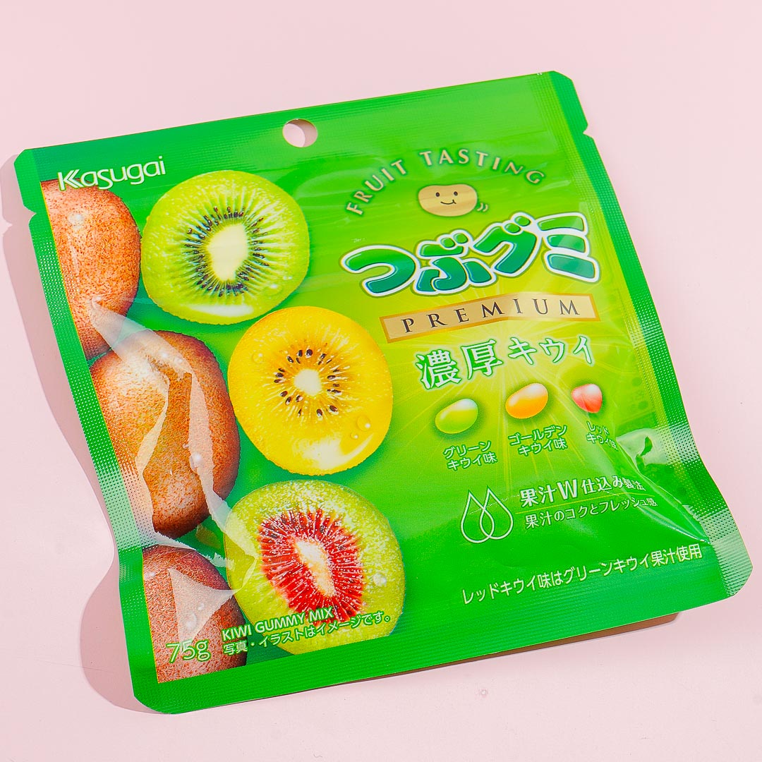 Kasugai Tsubu Premium Gummy Süßigkeiten – Rich Kiwi