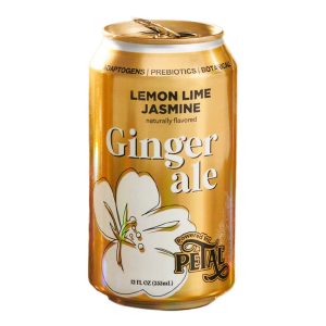 Blütenblatt – Zitrone Limette Jasmine Ingwer Ale Soda – 12floz