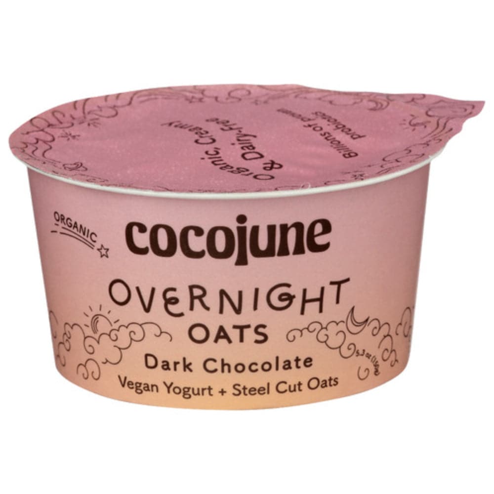 Cocojune – Joghurt Dunkle Schokolade über Nacht Haferflocken, 5,3 Oz (Packung mit 6)