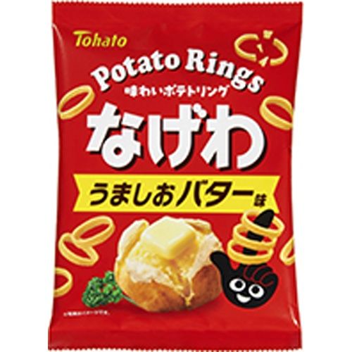 Tohato, “Nagewa”, Ringförmiger Kartoffel-Snack, Salz & Butter Geschmack, 57g