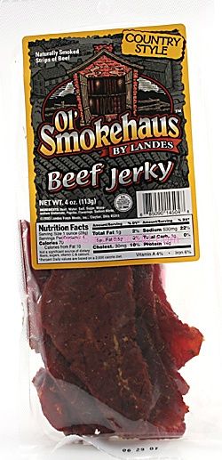 Ol Smokehaus Country Style Rindfleisch Jerky, 4oz
