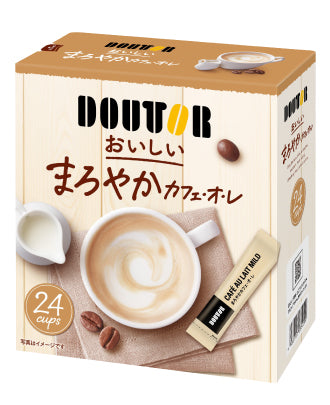 Doutor Kaffee Stick Mild Café au Lait (Kaffeemilch) 24 stick x 24 box Hergestellt in Japan