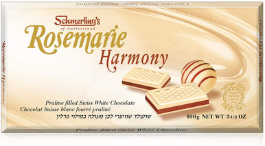 Schmerling's Rosemarie Harmony Swiss Weiße Schokolade Bar, Praline gefüllt, 3,5 oz