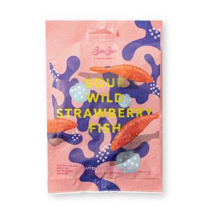 Bonbon sauer Wild Erdbeere Fisch