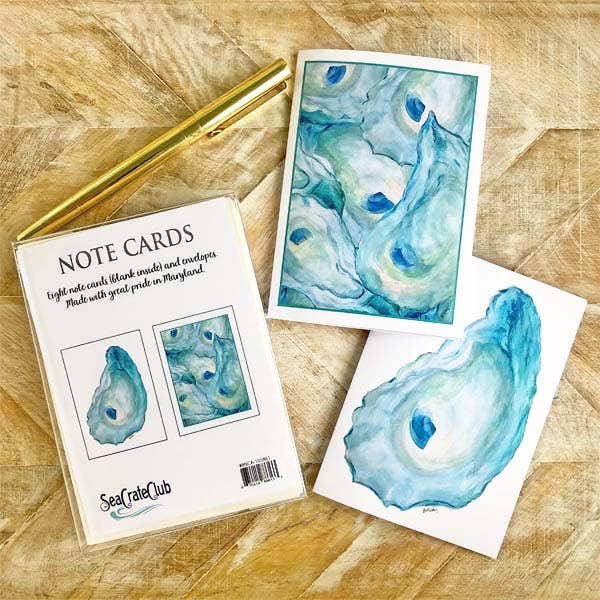 Oyster Boxed Notizkarten – B McVan Designs