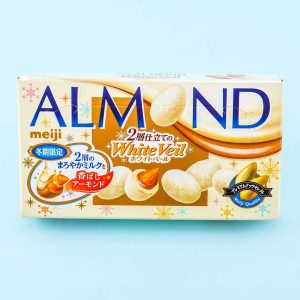 Meiji Mandelschokolade – weißer Schleier