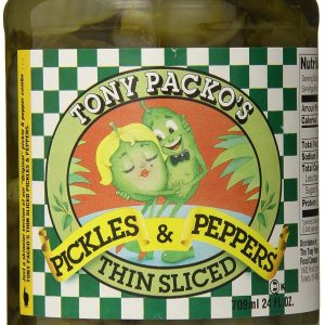 tony packos – Packo dünne geschnittene Gurken & Paprika, 24 Unzen Packung mit 12