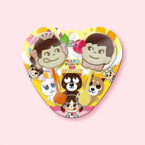 Fujiya Peko & Poko Schokoladenlollipop – – 2pcs