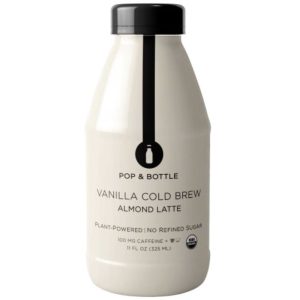 Pop & Bottle Vanille kalt gebraut Mandel Latte 11 fo – (Packung mit 6)