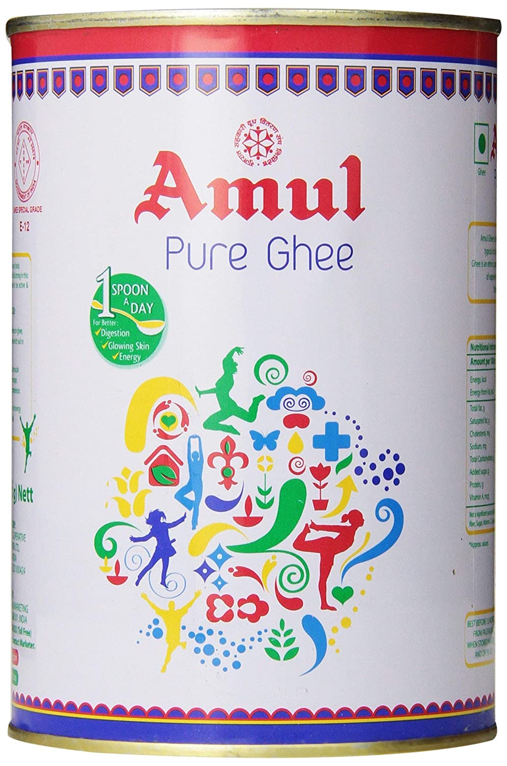 Amul rein Ghee geklärte Butter, 1L (905g)