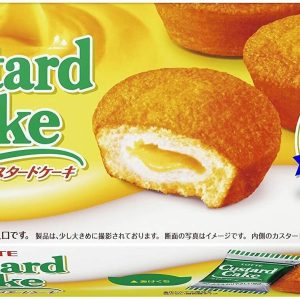 Lotte, Custard Kuchen, 6 pc in 1 box, normale Größe, weicher Kuchen mit Sahne,