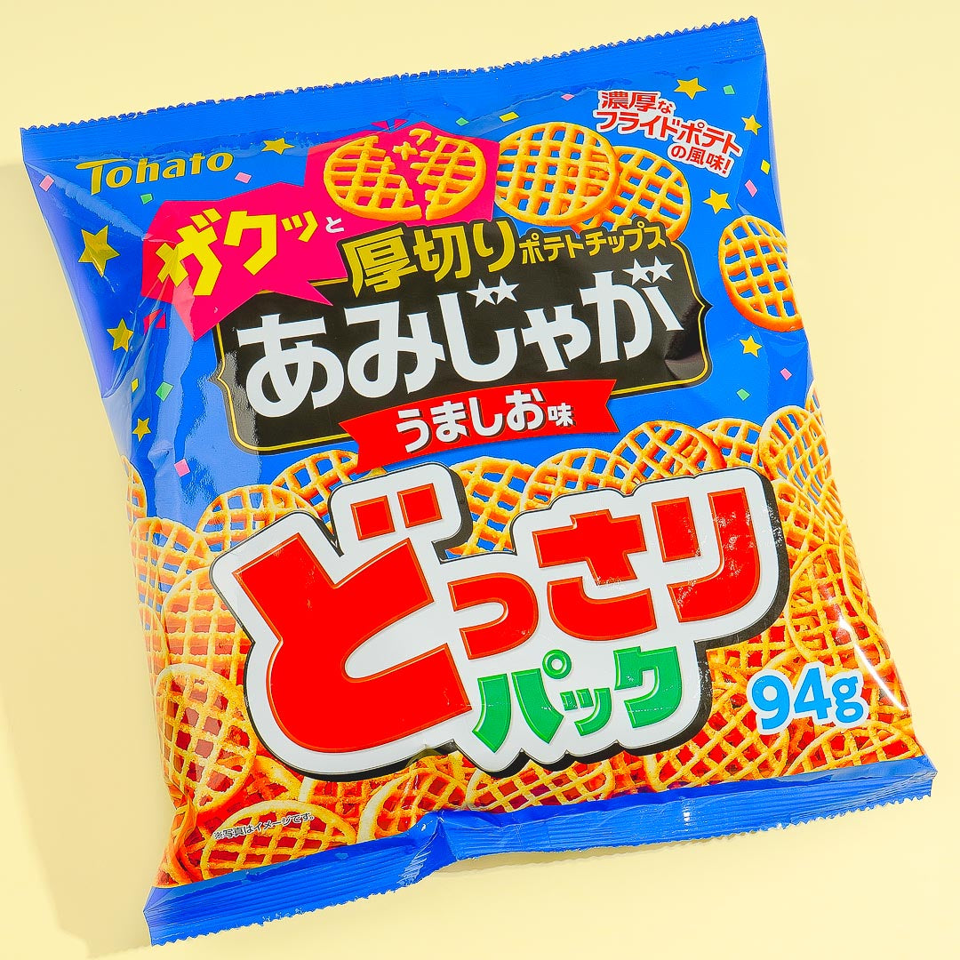 Tohato Amijaga Große Packung Kartoffel-Snacks – Umashi Geschmack
