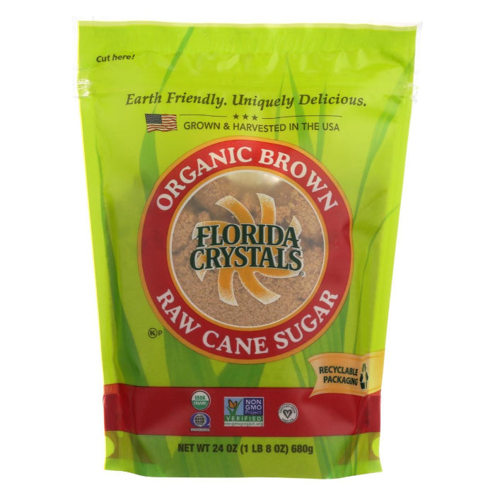 Florida Kristalle – Zucker Braun Org 24 Oz – Packung mit 6