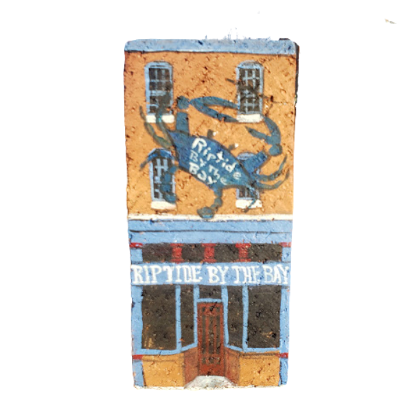 Linda Amtmann Handgemalt Brick-Riptide von der Bucht