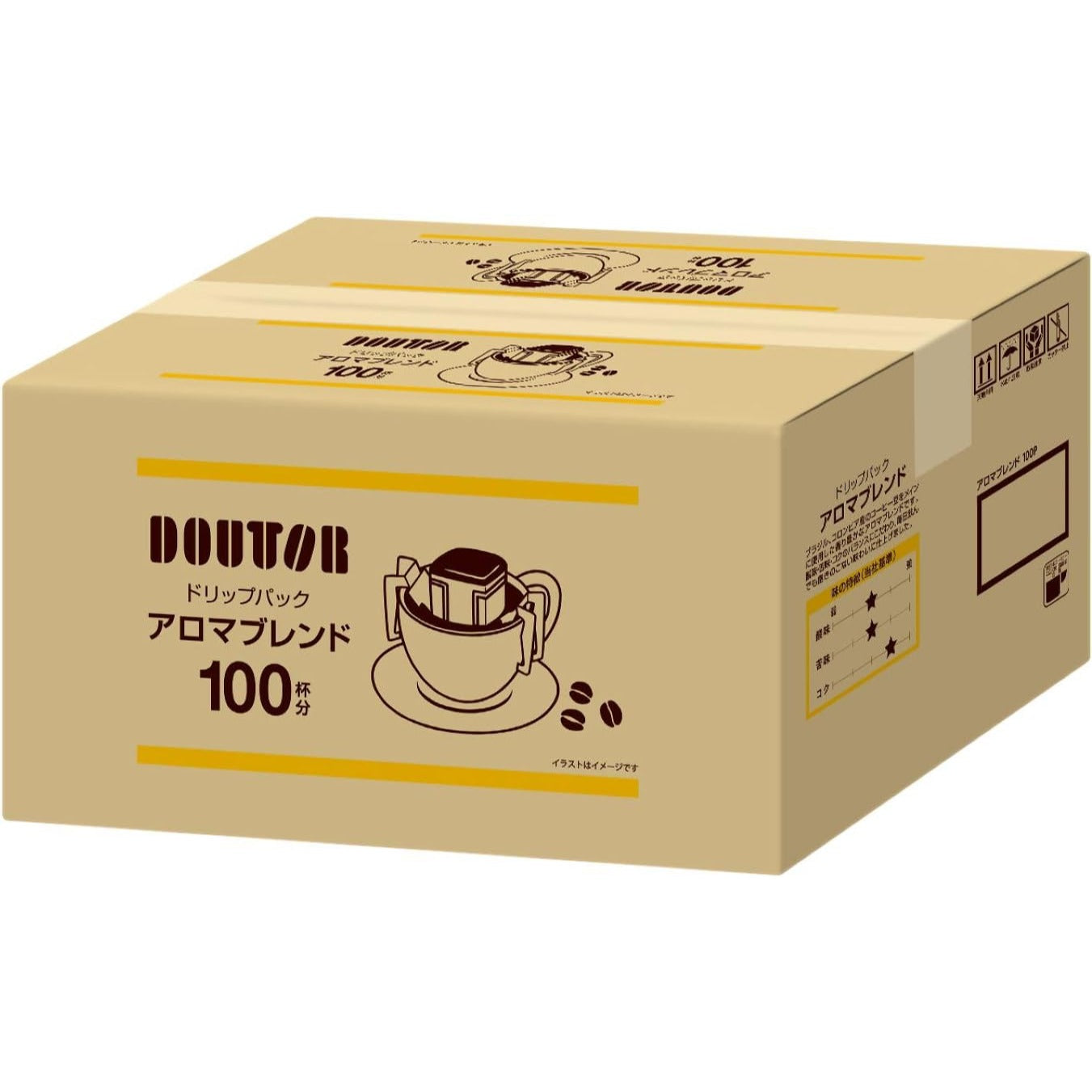 DOUTOR Kaffee Drip Packung Reichhaltige Aromamischung 100 Packungen Japan – Tokyo Sakura Mall