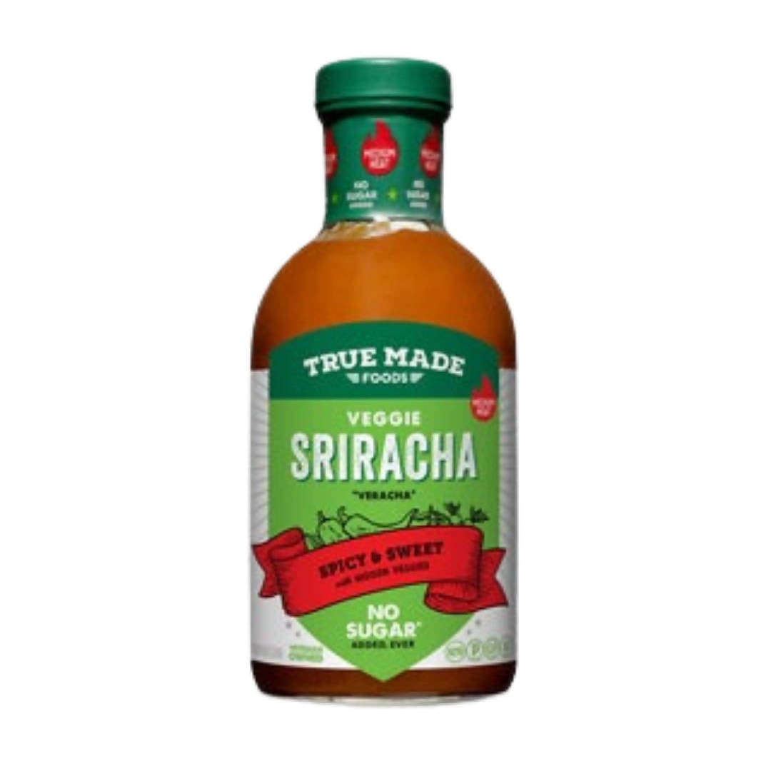 True Made Veggie Sriracha Veracha Flaschen – 6 Flaschen x 18oz Etui