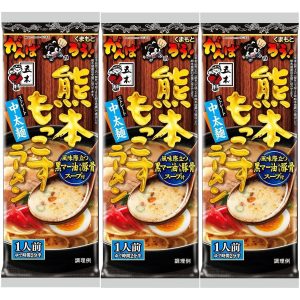 seineuki Lebensmittel Kummoto mokkosu tonkotosu Ramen (Packung mit 3)