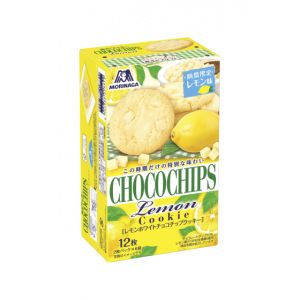 Morinaga, Choco Chips Keks, Zitrone, 12 Stück, in 1 Schachtel