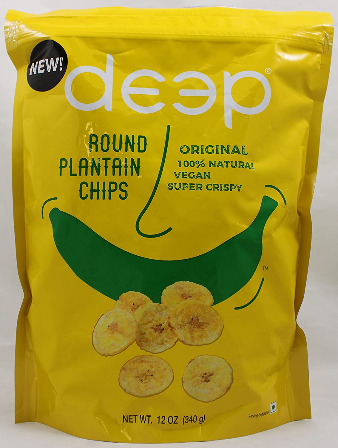 Tiefe Runde Wegerich Chips 12oz (340g)