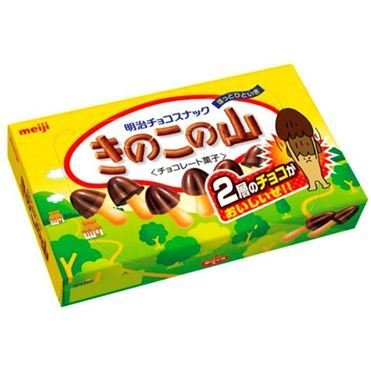 Meiji “ Kinoko no Yama “ Schokolade mit Cracker, 74g in 1 Schachtel