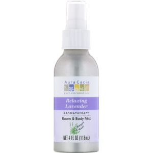 Aura Cacia Aroma Mist Entspannender Lavendel, 4 OZ – Packung mit 3