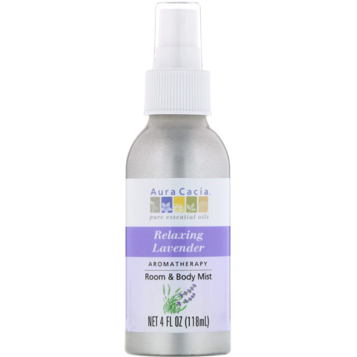 Aura Cacia Aroma Mist Entspannender Lavendel, 4 OZ – Packung mit 3