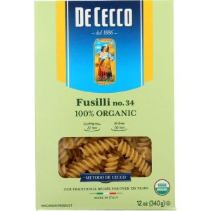 De Cecco Bio-Fusilli-Nudeln, 12 Unzen (Packung mit 12)