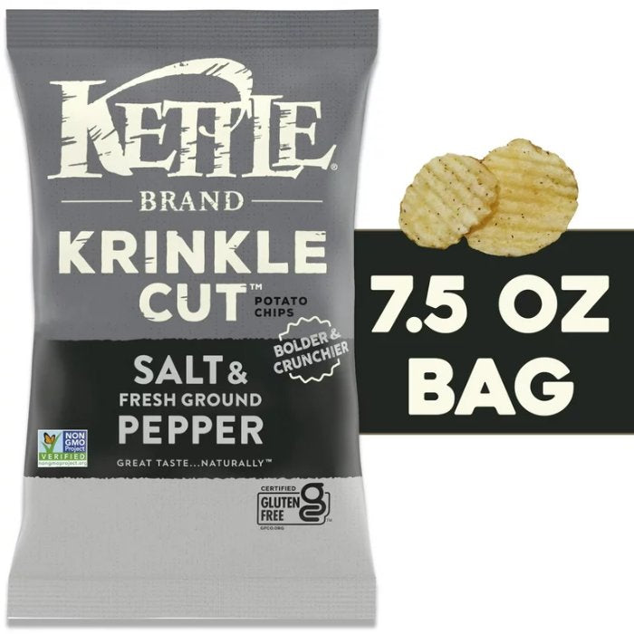 Wasserkocher Lebensmittel – Chip Kartoffel Salz N Pfeffer 7.5 Oz – Packung mit 12