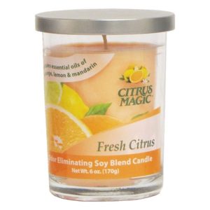 Citrus Magic – Frischer Zitrusgeruch beseitigt Soja-Mischkerze, 6 Oz