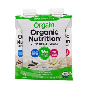 Orgain – Protein Shake Vanille – – 4pk / 11floz