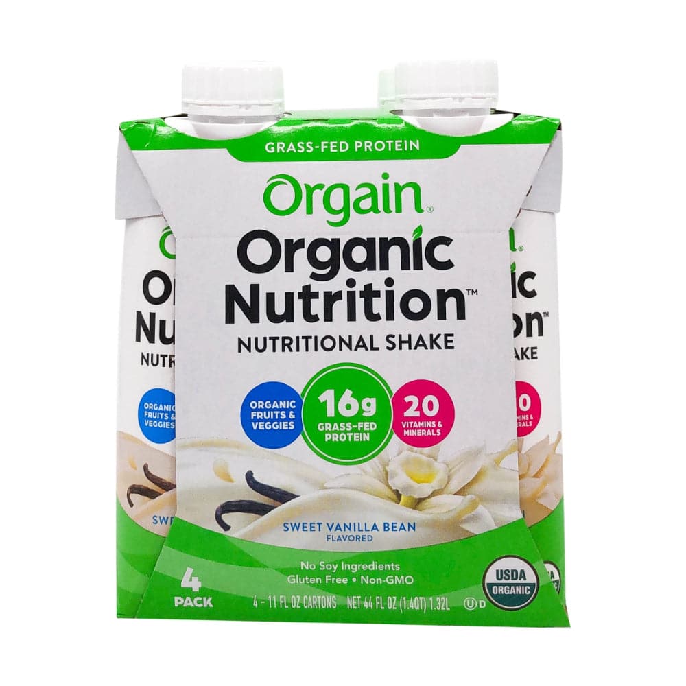 Orgain – Protein Shake Vanille 4pk – 11floz